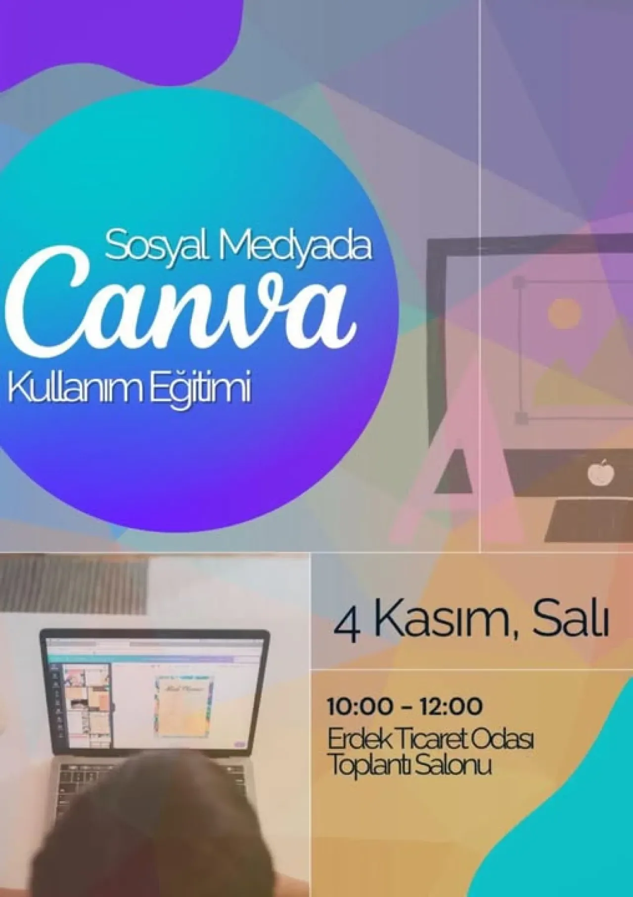 Erdek'te Sosyal Medya İçin Canva Eğitimi Düzenleniyor Erdek'te Sosyal Medya İçin Canva Eğitimi Düzenleniyor