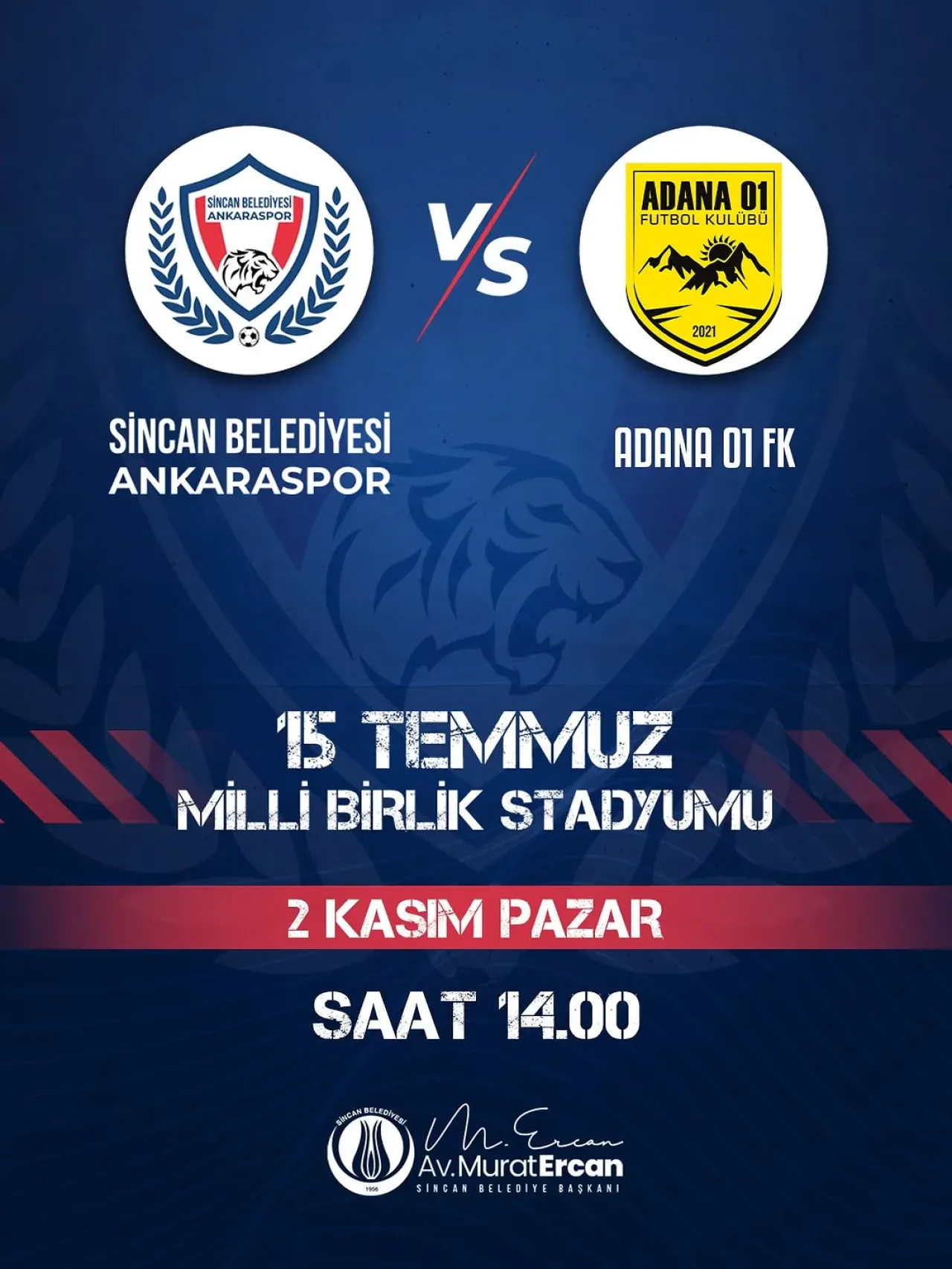 Sincan Belediyesi Ankaraspor, Adana 01 FK'yı Ağırlıyor: Galibiyet Hedefiyle Sahne Hazır Sincan Belediyesi Ankaraspor, Adana 01 FK'yı Ağırlıyor: Galibiyet Hedefiyle Sahne Hazır