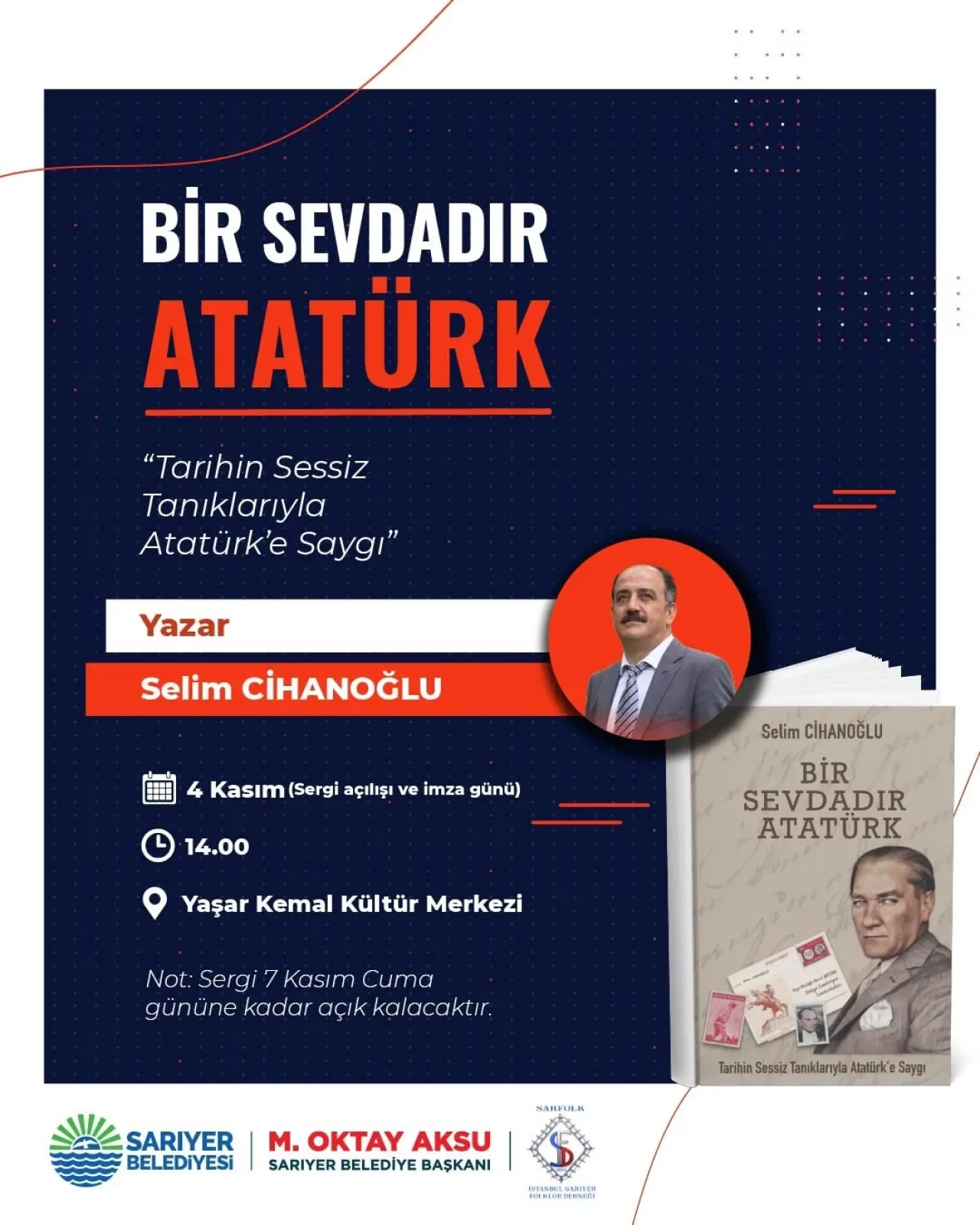 Sarıyer'de "Tarihin Sessiz Tanıklarıyla Atatürk'e Saygı" Sergisi Açılıyor Sarıyer'de "Tarihin Sessiz Tanıklarıyla Atatürk'e Saygı" Sergisi Açılıyor