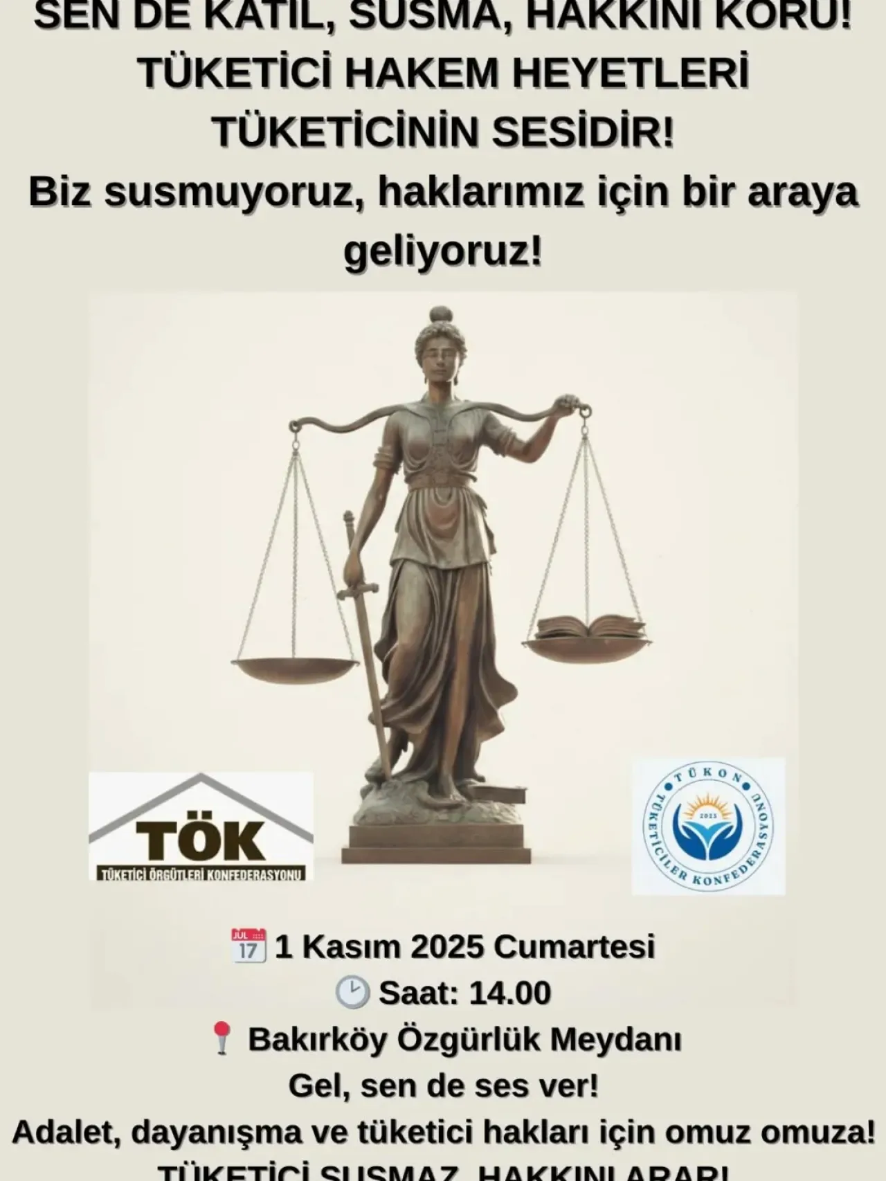 Tüketici Hakları ve Gıda Güvenliği Çalışma Grubu'ndan Önemli Çağrı Tüketici Hakları ve Gıda Güvenliği Çalışma Grubu'ndan Önemli Çağrı