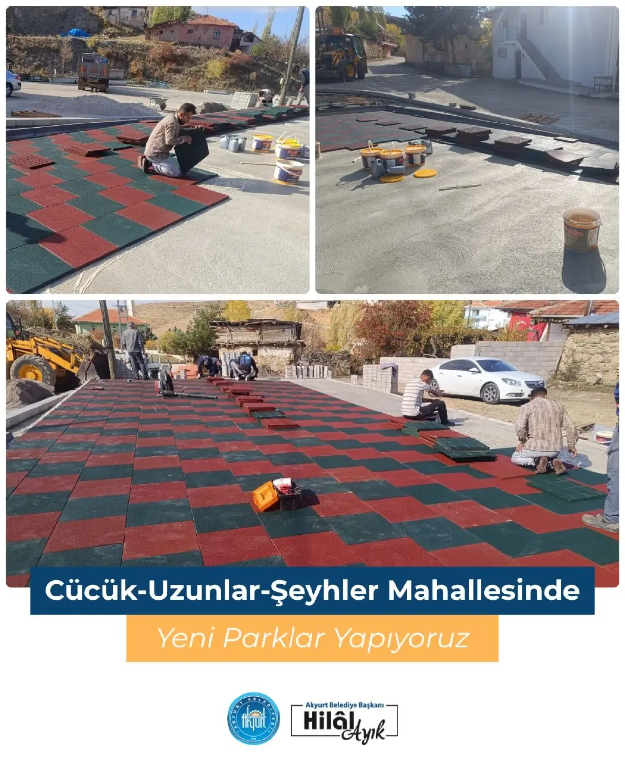 Akyurt'a Yeni Yeşil Alanlar ve Parklar Kazandırılıyor Akyurt'a Yeni Yeşil Alanlar ve Parklar Kazandırılıyor