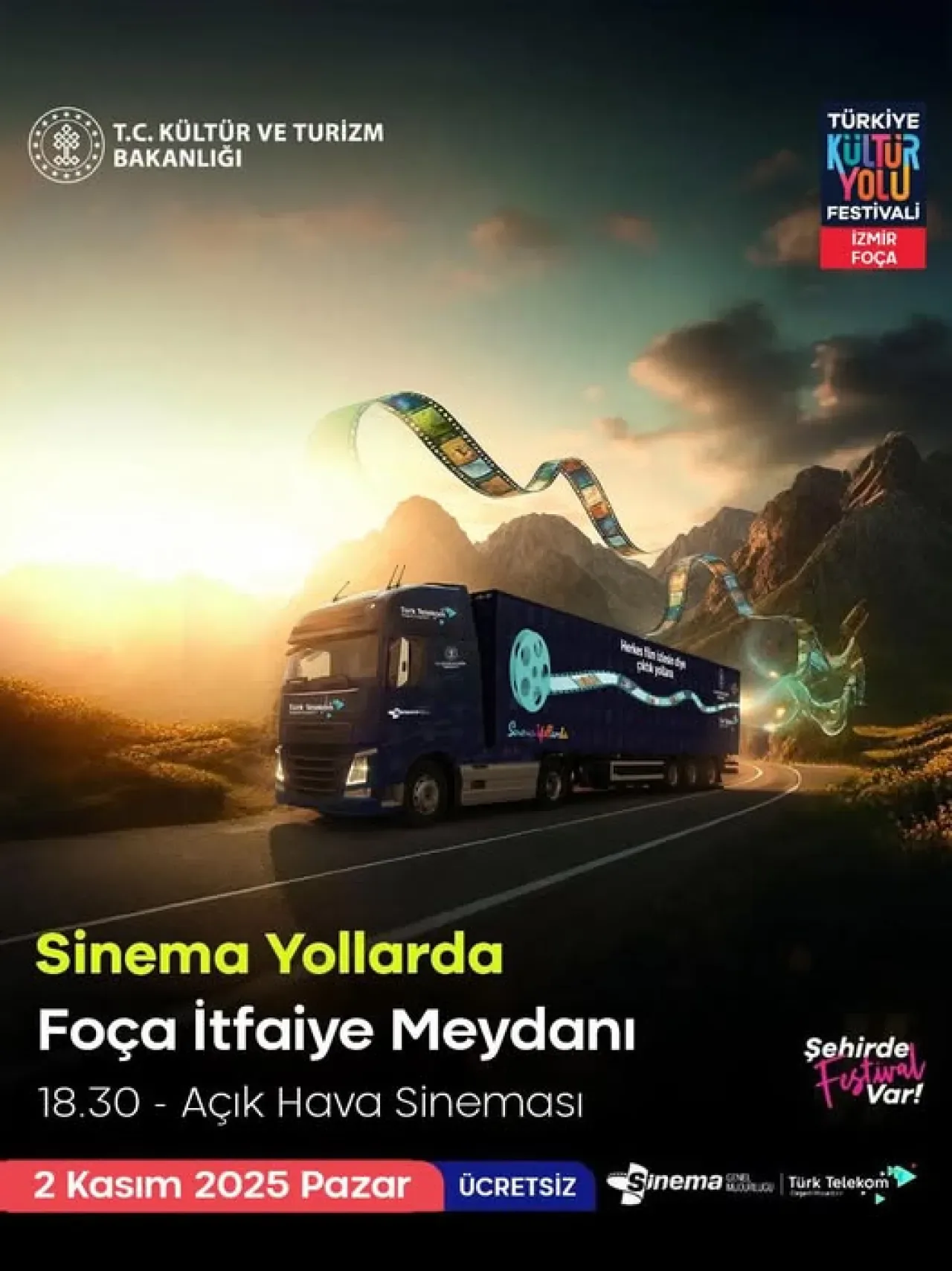 Sinema Yollarda Projesi Foça'da Sinemaseverlerle Buluşuyor Sinema Yollarda Projesi Foça'da Sinemaseverlerle Buluşuyor