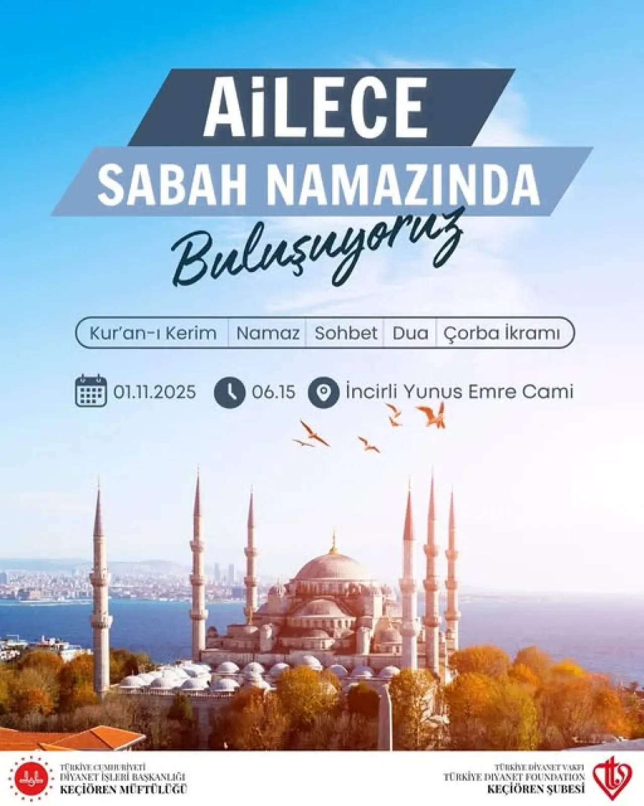 Keçiören'de Sabah Namazında Manevi Buluşma Keçiören'de Sabah Namazında Manevi Buluşma