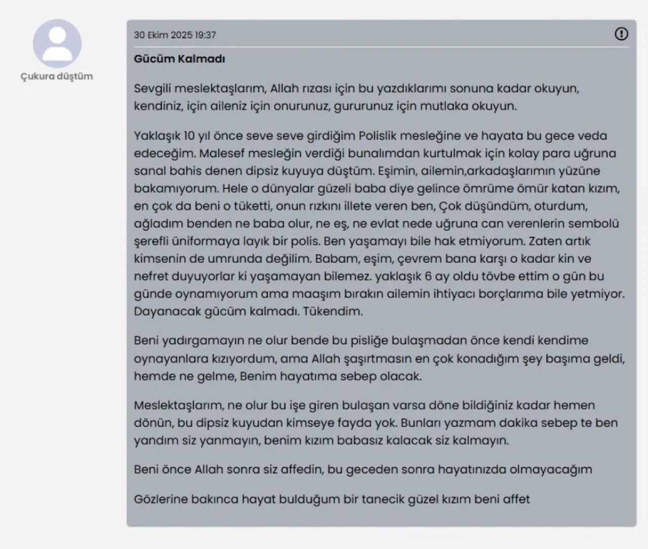 Polise Ulaşılan Kişinin Sağlık Durumu İyi Polise Ulaşılan Kişinin Sağlık Durumu İyi