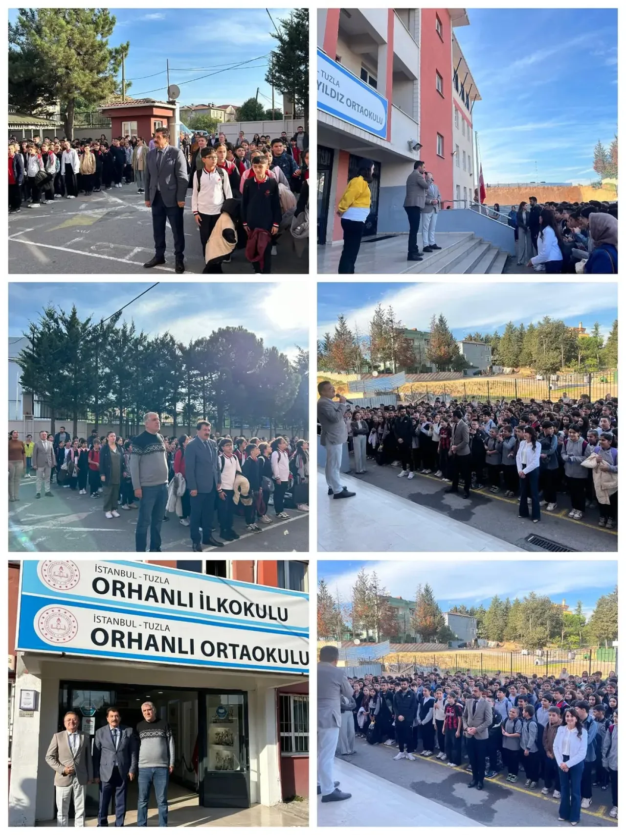Tuzla'da Okullarda Coşkulu Bayrak Töreni Gerçekleştirildi Tuzla'da Okullarda Coşkulu Bayrak Töreni Gerçekleştirildi