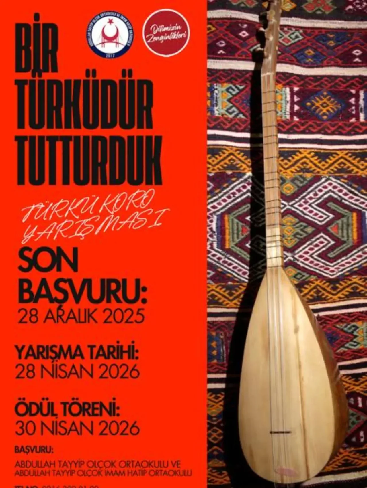 Tuzla'da Öğrenciler Arası Türkü Koro Yarışması Başvuruları Başladı Tuzla'da Öğrenciler Arası Türkü Koro Yarışması Başvuruları Başladı