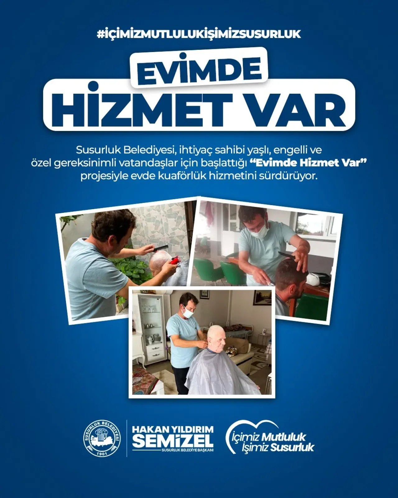 Susurluk Belediyesi Evimde Hizmet Var Projesi ile Vatandaşların Yanında Susurluk Belediyesi Evimde Hizmet Var Projesi ile Vatandaşların Yanında