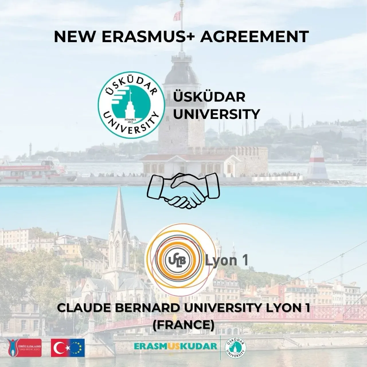 Üsküdar Üniversitesi, Fransa'nın Köklü Kurumu Claude Bernard Üniversitesi ile Erasmus Anlaşması İmzaladı Üsküdar Üniversitesi, Fransa'nın Köklü Kurumu Claude Bernard Üniversitesi ile Erasmus Anlaşması İmzaladı