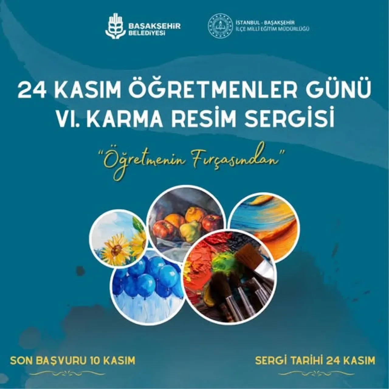 Başakşehir'de Öğretmenler Günü'ne Özel "Öğretmenin Fırçasından" Resim Sergisi Başakşehir'de Öğretmenler Günü'ne Özel "Öğretmenin Fırçasından" Resim Sergisi