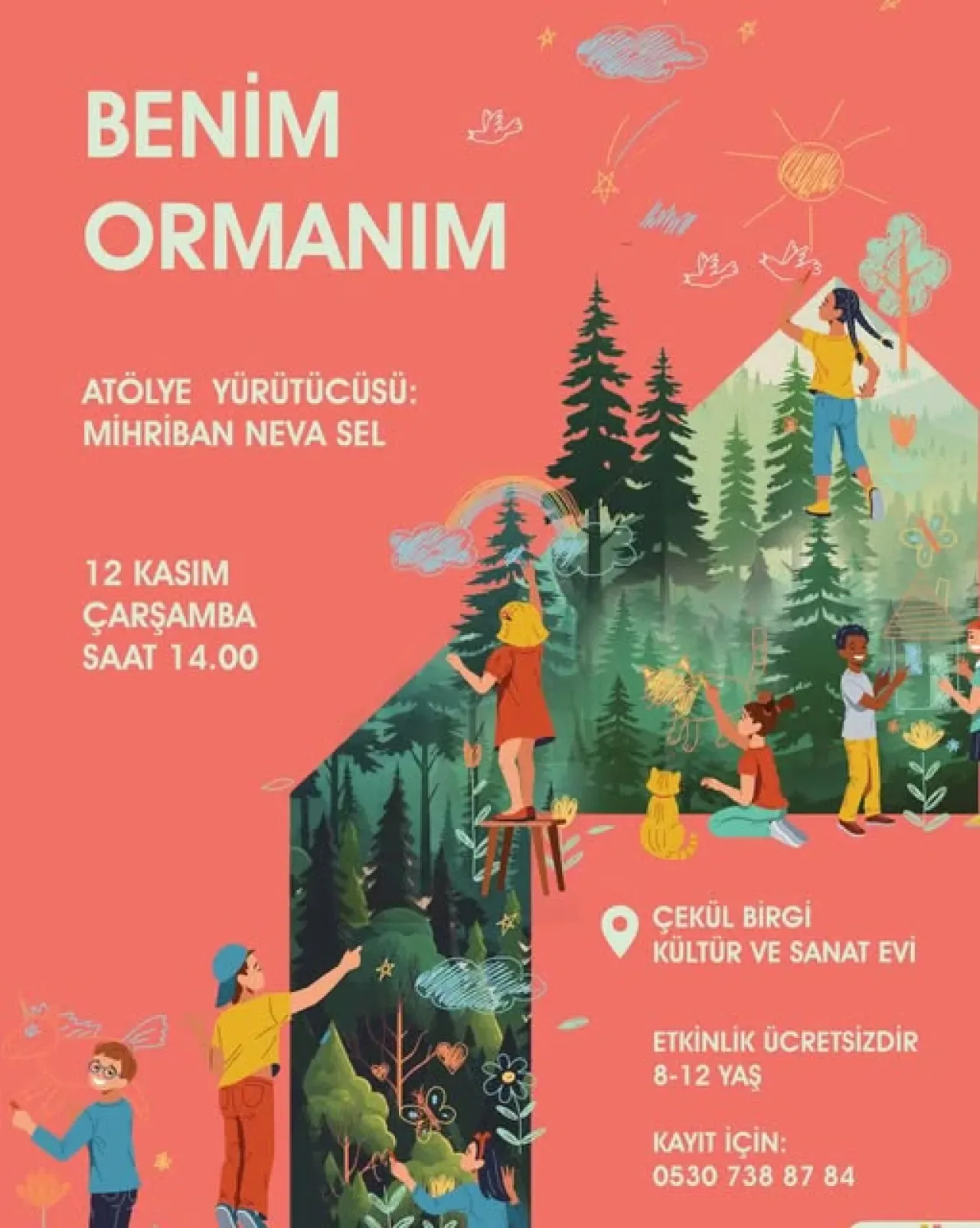 Ödemiş'te Çocuklar "Benim Ormanım" Temalı Resim Atölyesinde Buluşuyor Ödemiş'te Çocuklar "Benim Ormanım" Temalı Resim Atölyesinde Buluşuyor
