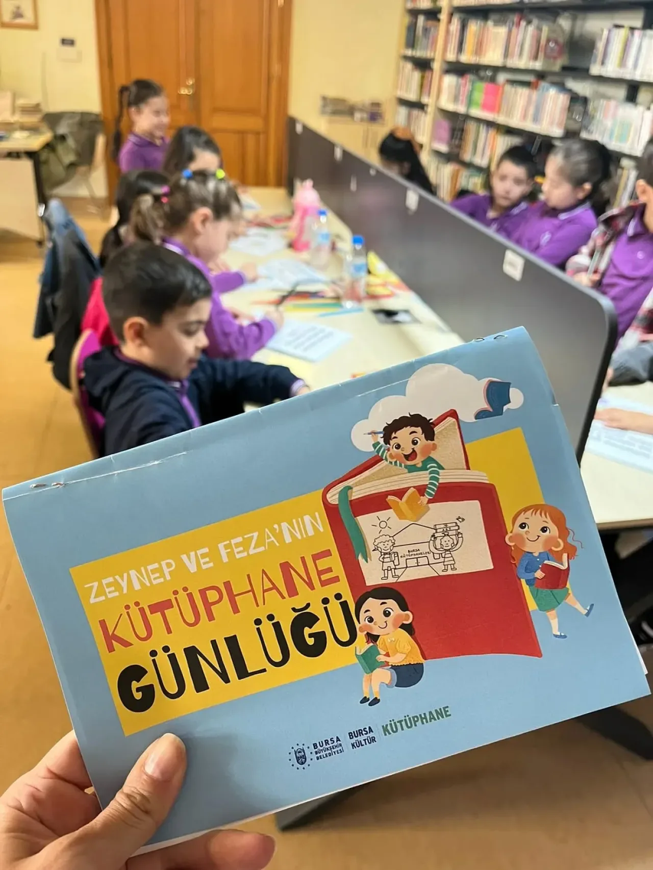 Bursa'da Minikler Kütüphane Günlüğü ile Buluştu Bursa'da Minikler Kütüphane Günlüğü ile Buluştu