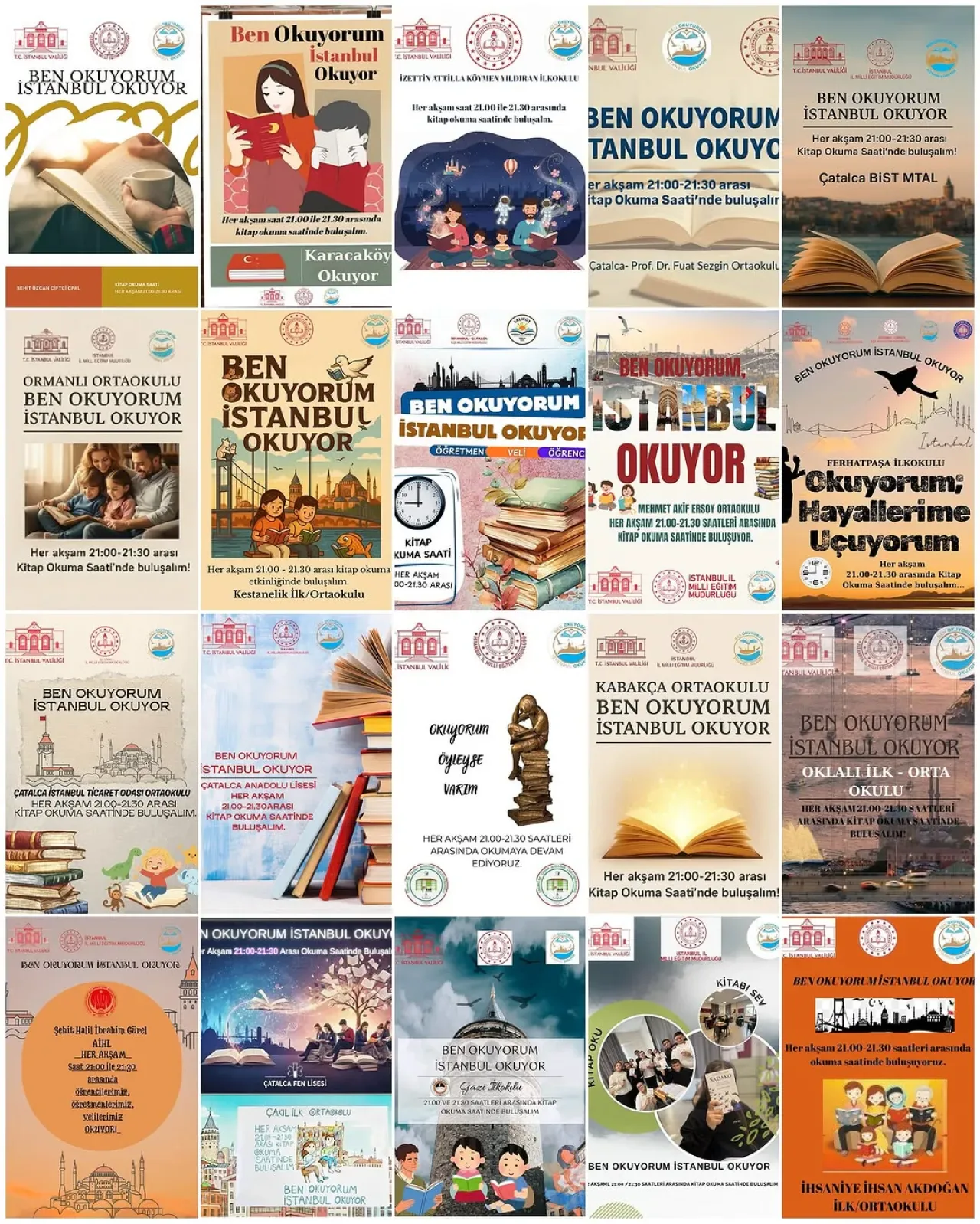 Çatalca'da Öğrenciler ve Aileler Akşamları Kitap Okuyor Çatalca'da Öğrenciler ve Aileler Akşamları Kitap Okuyor