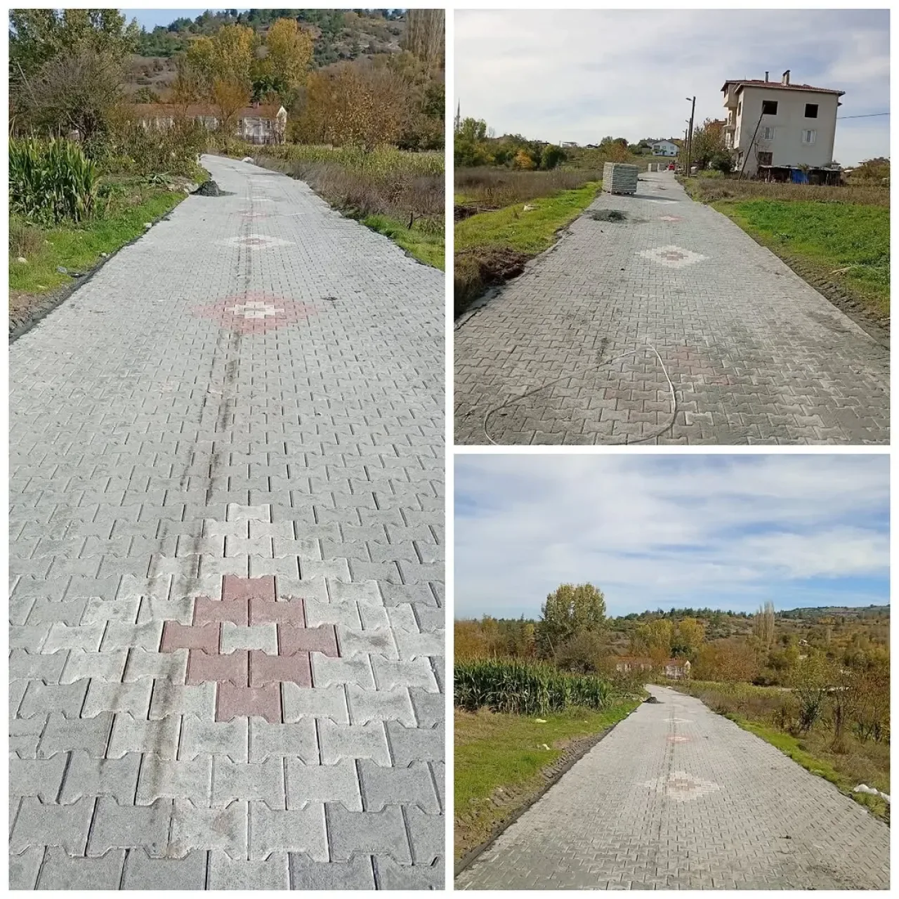 Orhaneli'de Gümüşpınar Mahallesi Bağlantı Yolu Parke Taşı ile Yenileniyor Orhaneli'de Gümüşpınar Mahallesi Bağlantı Yolu Parke Taşı ile Yenileniyor
