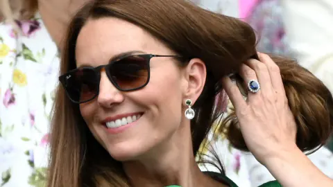 Kate Middleton'ın Wimbledon Şıklığı: Polka Dot Detaylı Etek Gündem Oldu