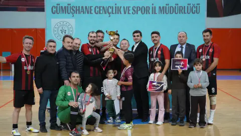 Gümüşhane Kamu Spor Oyunları'nda Futsal Şampiyonu Valiliği Oldu