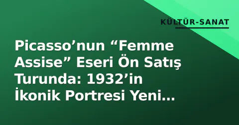 Picasso’nun “Femme Assise” Eseri Ön Satış Turunda: 1932’in İkonik Portresi Yeni Sahibi Arıyor