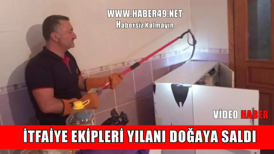 Muş'ta Evde Yılan Sürprizi: İtfaiye Ekipleri Müdahale Etti görseli