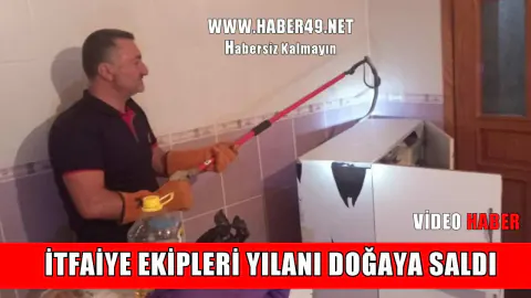 Muş'ta Evde Yılan Sürprizi: İtfaiye Ekipleri Müdahale Etti