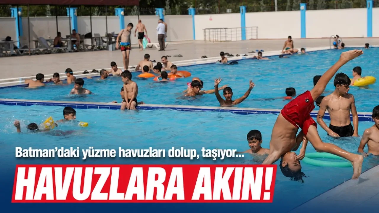 Batman'da TPAO Havuzları Dolup Taşıyor: Hem Çocuklar Hem Gençler Serinliyor Batman'da TPAO Havuzları Dolup Taşıyor: Hem Çocuklar Hem Gençler Serinliyor