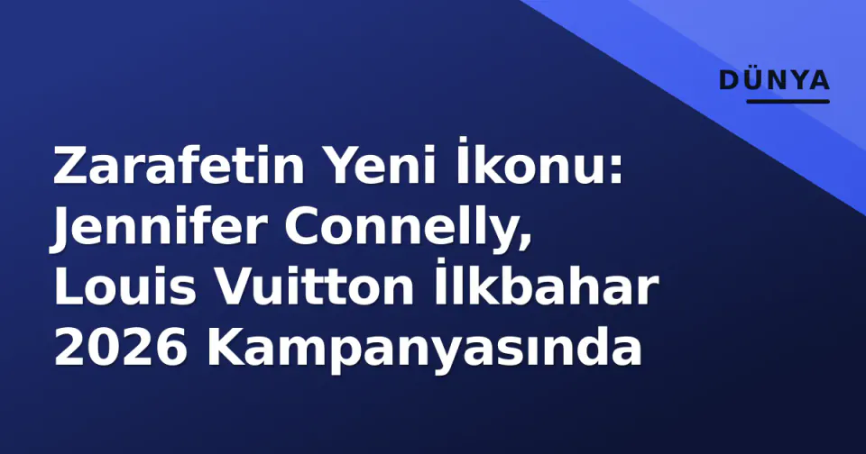 Zarafetin Yeni İkonu: Jennifer Connelly, Louis Vuitton İlkbahar 2026 Kampanyasında görseli
