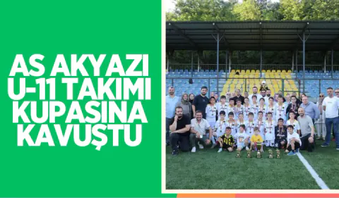 As Akyazıspor U-11'den Tarihi Başarı: 9 Maçta 9 Galibiyetle Şampiyon!