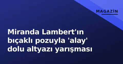 Miranda Lambert'ın bıçaklı pozuyla 'alay' dolu altyazı yarışması