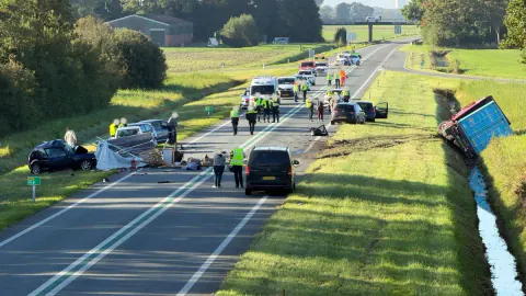 Hollanda'da N46'da Ölümcül Kaz: 1 Ölü, Yol İki Yönde Kapalı