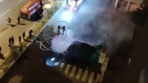 Kayseri'de Şarj Olan Elektrikli Araç Patladı: Korkutan Anlar Kamerada
