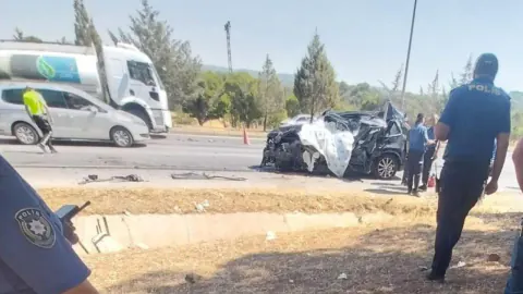 Kahramanmaraş'ta tanker çarpışması: 1 ölü, 2 yaralı