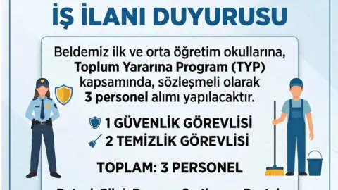 Bayırköy'de Okullara TYP Personeli Alımı: Başvuru Yarın Sona Erüyor