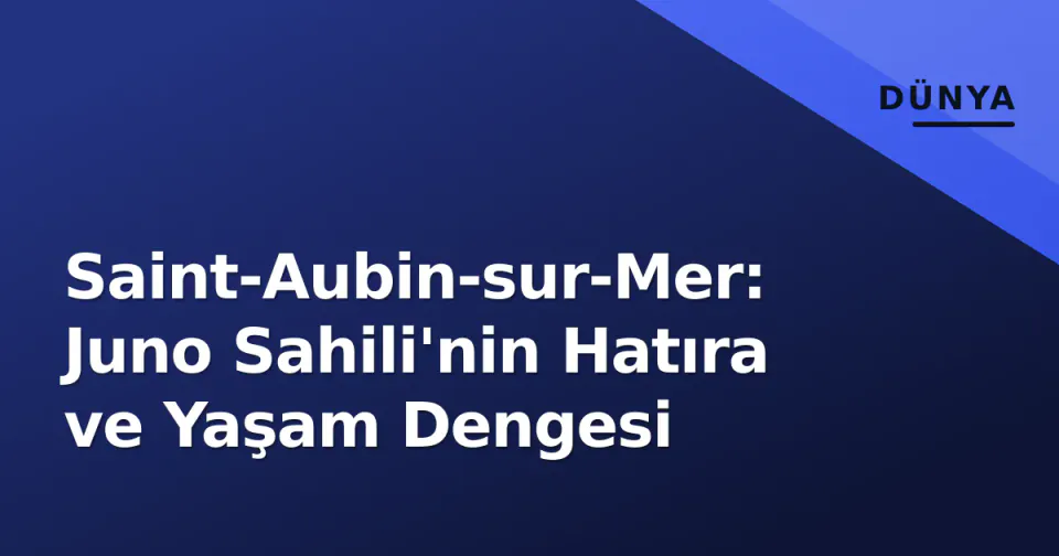 Saint-Aubin-sur-Mer: Juno Sahili'nin Hatıra ve Yaşam Dengesi görseli