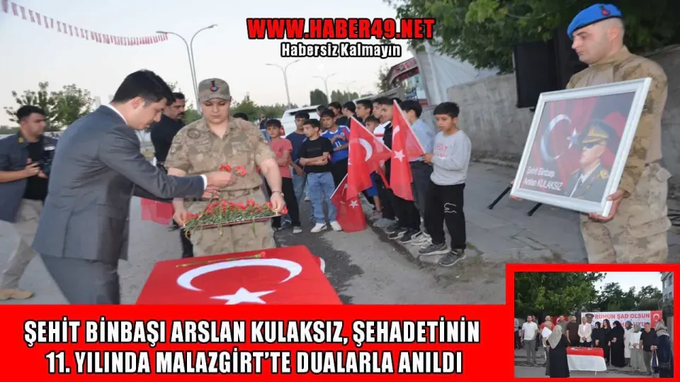 Şehit Binbaşı Arslan Kulaksız Malazgirt'te Şehadetinin 11. Yılında Anıldı görseli