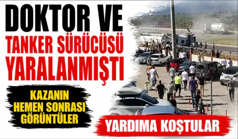 Akyazı'da Korkutan Kaza: Doktor ve Tanker Sürücüsü Yaralandı