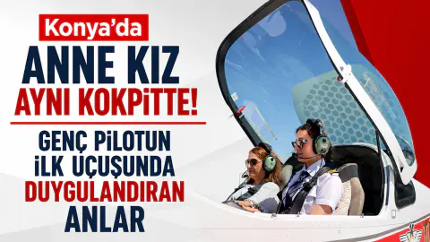 Genç Pilotun İlk Sivil Uçuşunda Duygulandıran Detay: İlk Yolcusu Annesi Oldu