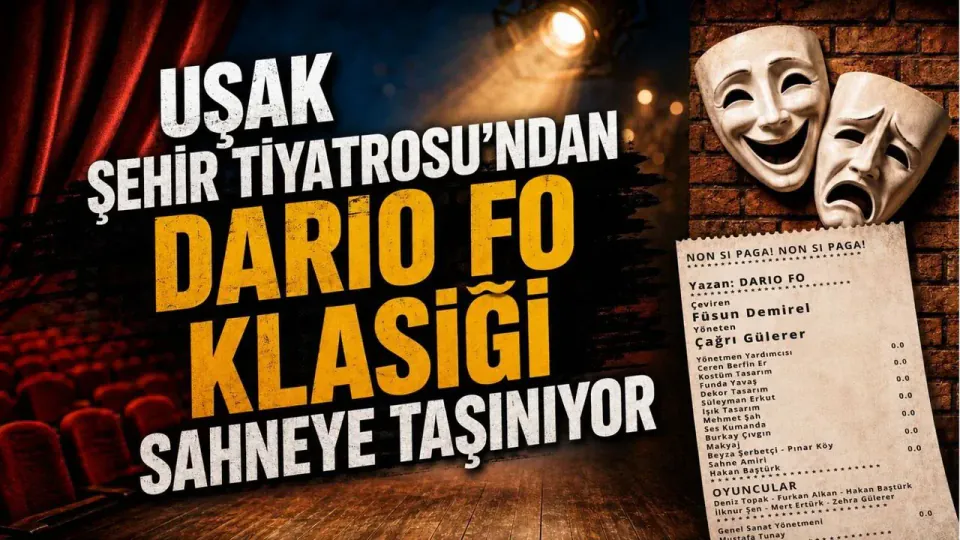 Uşak Şehir Tiyatrosu'ndan Dario Fo Klasiği: Ödenmeyecek! Ödemiyoruz! görseli