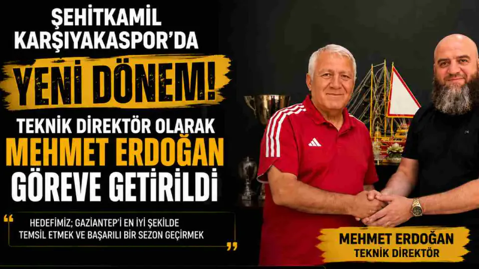 Şehitkamil Karşıyakaspor'da Yeni Dönem: Mehmet Erdoğan Göreve Başladı görseli