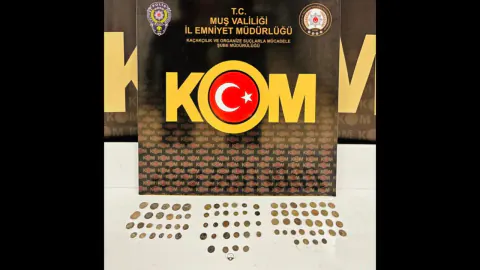 Muş'ta Tarihi Eser Operasyonu: 86 Parça Antika Obje Ele Geçirildi