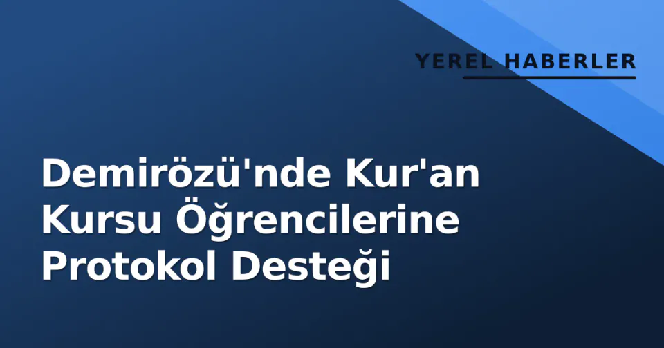 Demirözü'nde Kur'an Kursu Öğrencilerine Protokol Desteği görseli