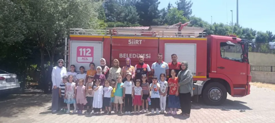 Siirt Ulus ADEM'de Hayati Eğitim: Yangın Anında Doğru Müdahale Yöntemleri Öğretildi görseli