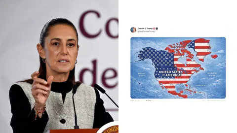 Sheinbaum, Trump'ın 'ABD Haritası'na Tarihi Harita ile Cevap Verdi: Egemenlik Müzakere Konusu Değil