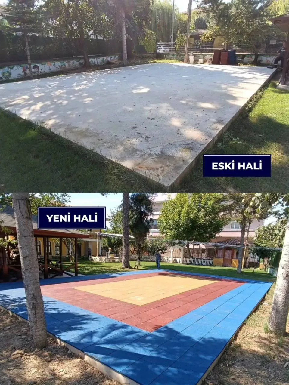 Bartın'de okul bahçeleri kauçukla donatılıyor: Çocuklar için daha güvenli oyun alanları görseli