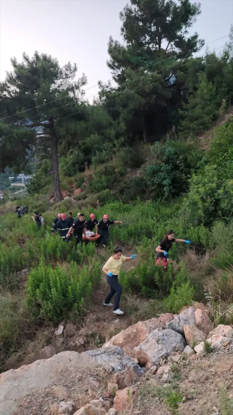 Alanya'da korkutan kaza: ATV sürücüsü 20 metrelik uçuruma yuvarlandı