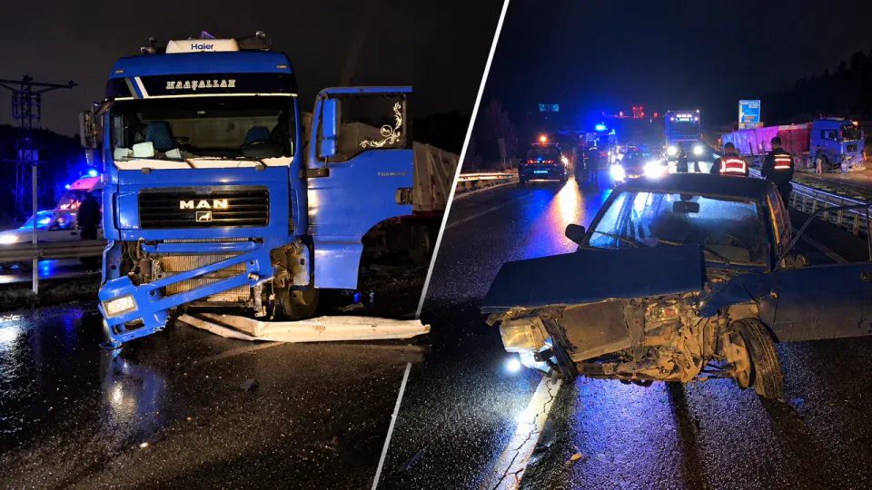 Kütahya'da aynı yolda peş peşe iki kaza: 1 yaralı, kilometrelerce kuyruk görseli