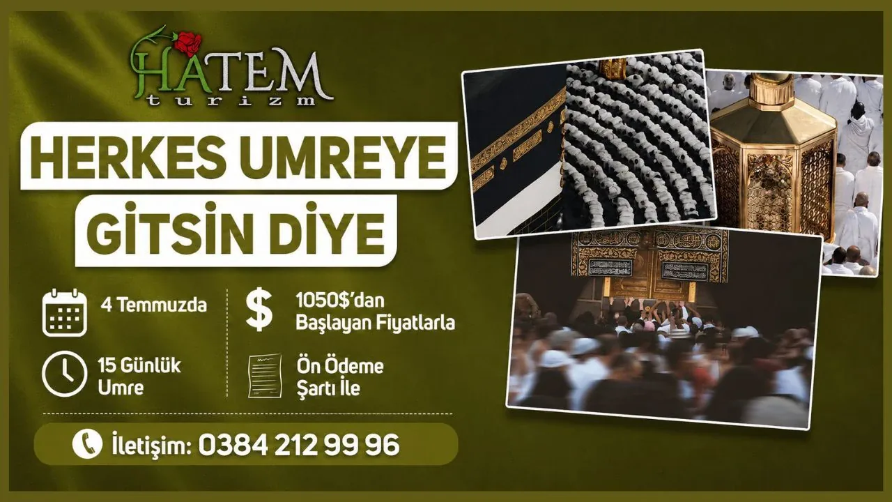 Nevşehir Hatem Turizm'den Temmuz Ayı İçin Kampanyalı Umre Programı Nevşehir Hatem Turizm'den Temmuz Ayı İçin Kampanyalı Umre Programı