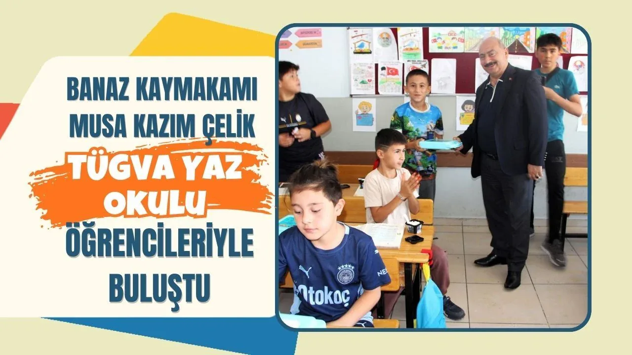 Banaz Kaymakamı Musa Kazım Çelik, TÜGVA Yaz Okulu Öğrencileriyle Buluştu Banaz Kaymakamı Musa Kazım Çelik, TÜGVA Yaz Okulu Öğrencileriyle Buluştu
