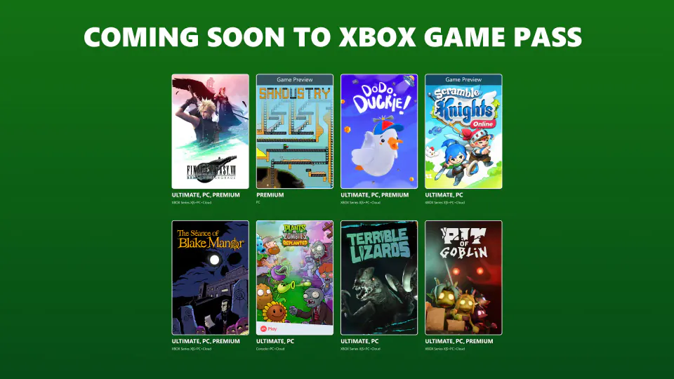 Final Fantasy VII karakterleri Xbox Game Pass'e geliyor görseli