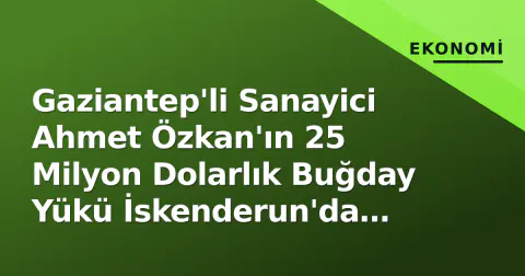 Gaziantep'li Sanayici Ahmet Özkan'ın 25 Milyon Dolarlık Buğday Yükü İskenderun'da Sorgulama Altında