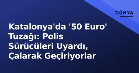 Katalonya'da '50 Euro' Tuzağı: Polis Sürücüleri Uyardı, Çalarak Geçiriyorlar