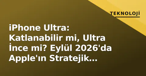 iPhone Ultra: Katlanabilir mi, Ultra İnce mi? Eylül 2026'da Apple'ın Stratejik Hamlesi