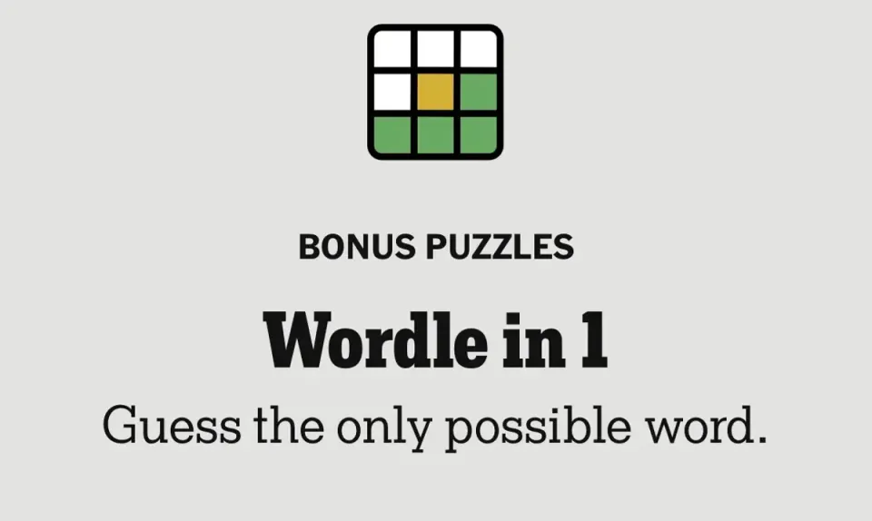 The New York Times 'Wordle'in yeni türevi 'Wordle in 1'i yayınladı: Her Çarşamba bonus bulmaca görseli
